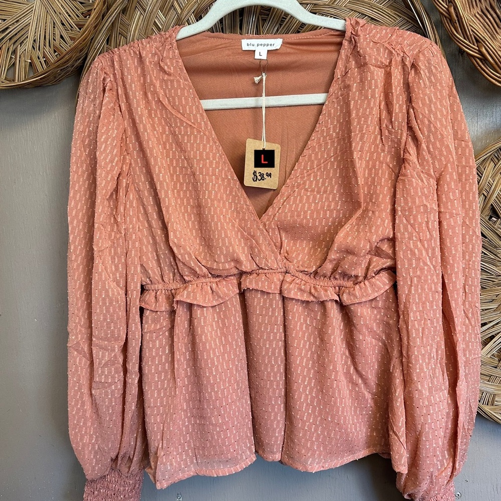 Blu Pepper Women's Pink Blouse